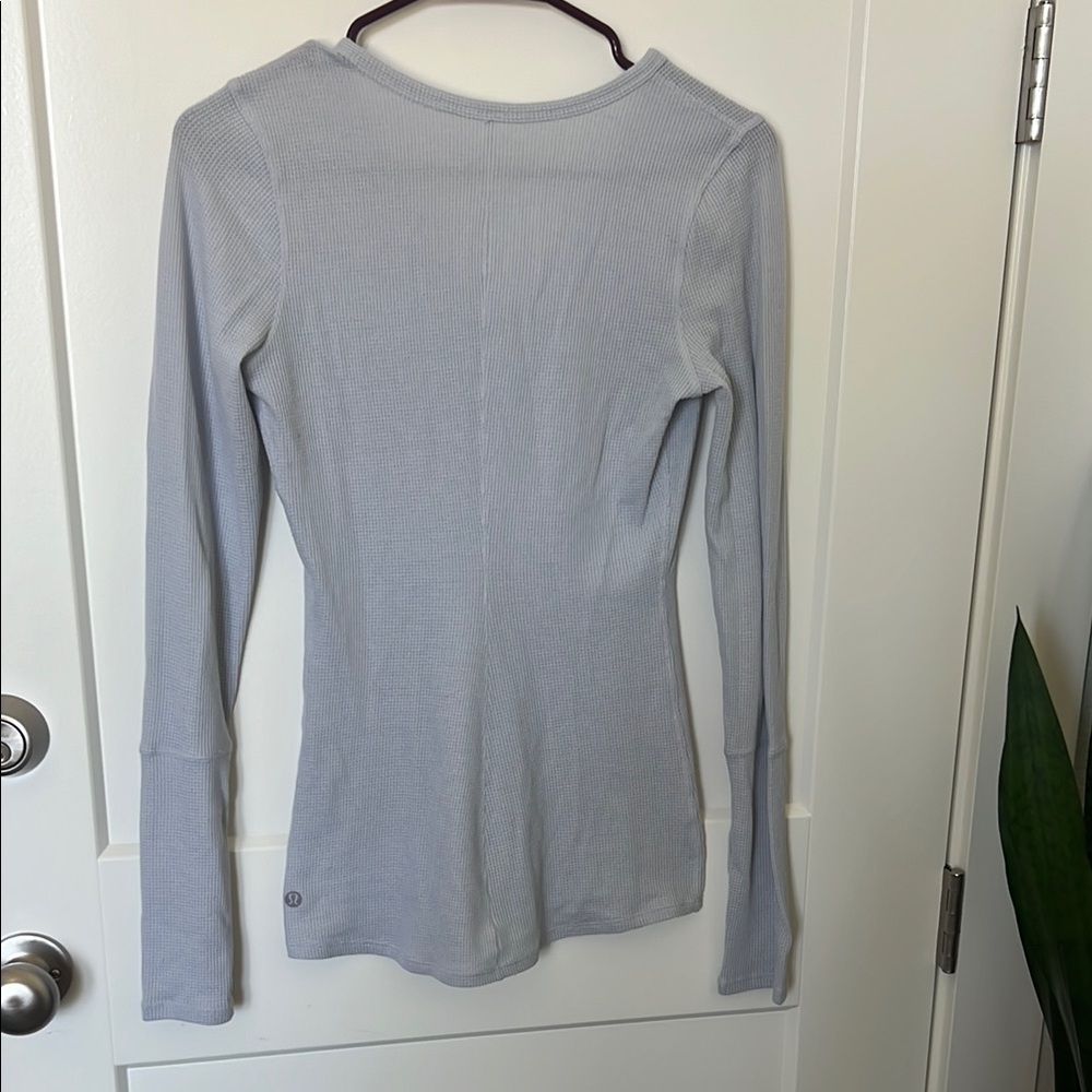 Gray Ribbed Long Sleeve Bodysuit